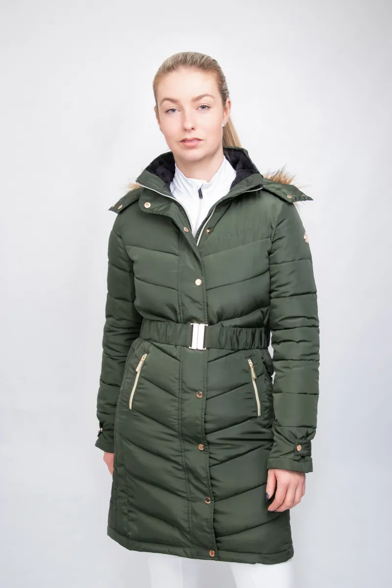 Coldstream Branxton Long Quilted Coat - Fern Green-2